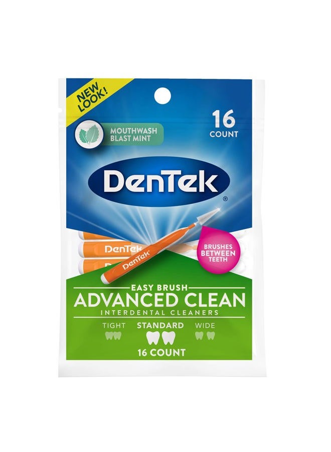 Dentek Easy Brush Interdental Cleaners, Mint 16 Count (Pack of 2) - Image 2