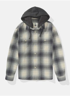 American Eagle Checked Hooded Shirt  - Image 4