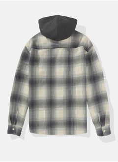American Eagle Checked Hooded Shirt  - Image 3