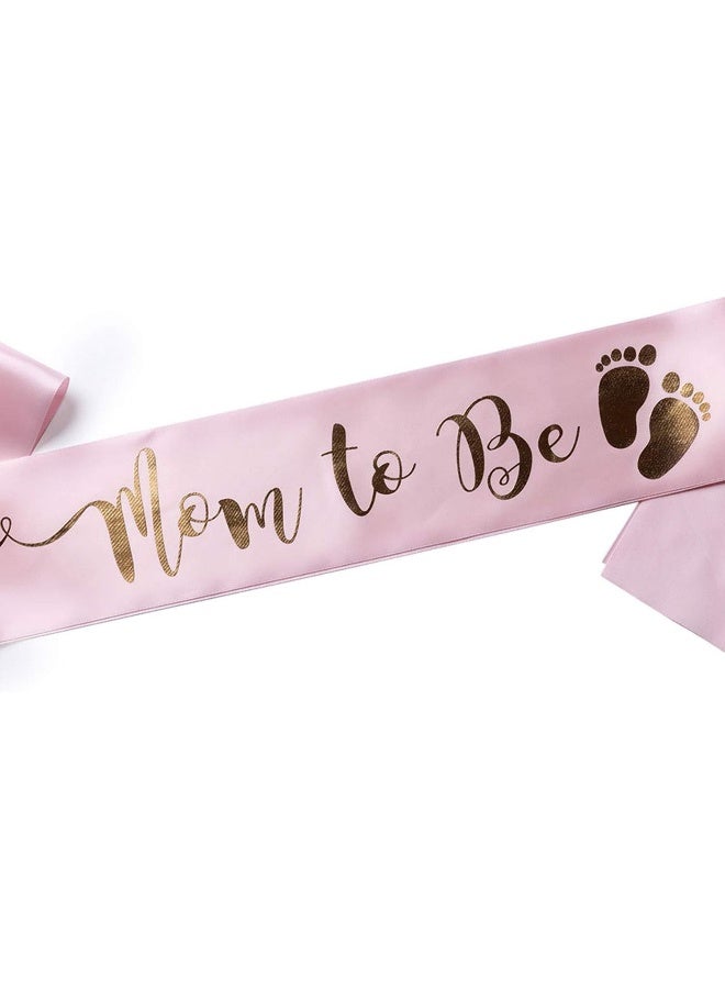 OLILLY Perfect Pink Mom to Be Sash - Enjoy Your Baby Shower - Image 3