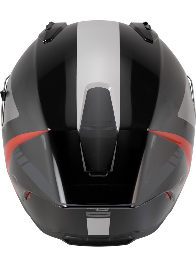 Nolan N60-6 SPORT CONTRASTO BLACK/ORANGE MATTE Helmet - Image 1