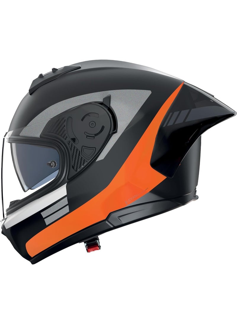 Nolan N60-6 SPORT CONTRASTO BLACK/ORANGE MATTE Helmet - Image 2