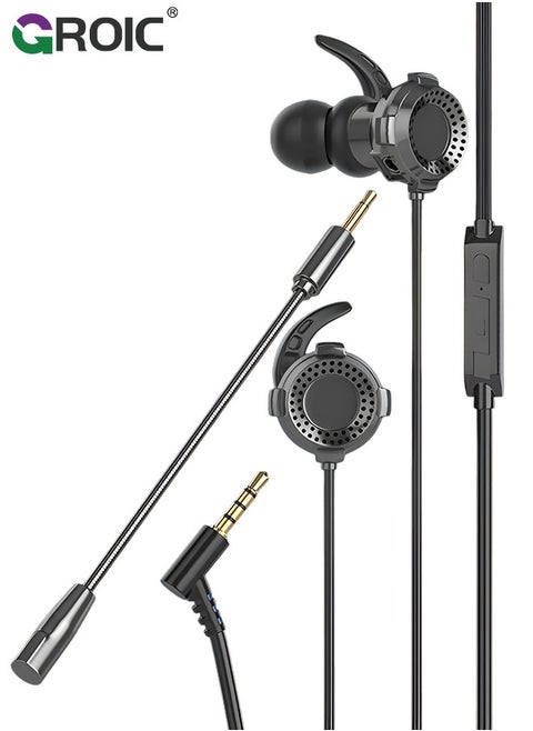 Wired 3.5mm and USB Earbud Headset for Business Calls, In-ear Earphone with Mic, Meetings and Personal Use, Compatible with apps Like RingCentral, Avaya, Zoom, MS Teams and More