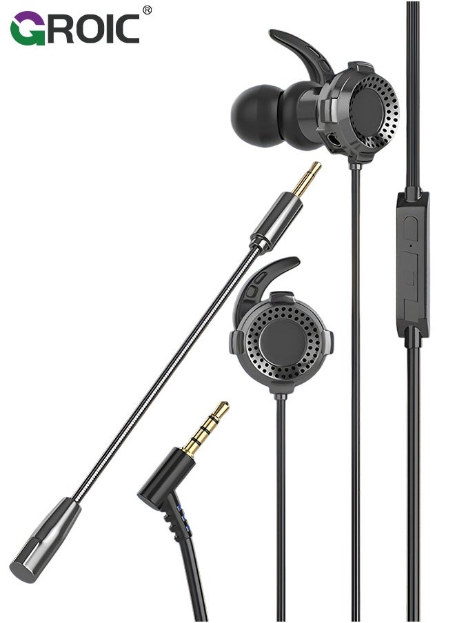 GROIC - Wired 3.5mm and USB Earbud Headset for Business Calls, In-ear Earphone with Mic, Meetings and Personal Use, Compatible with apps Like RingCentral, Avaya, Zoom, MS Teams and More - Image 1