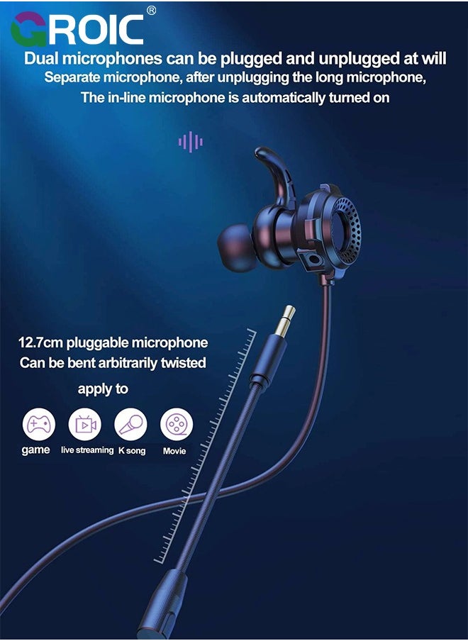 GROIC - Wired 3.5mm and USB Earbud Headset for Business Calls, In-ear Earphone with Mic, Meetings and Personal Use, Compatible with apps Like RingCentral, Avaya, Zoom, MS Teams and More - Image 1
