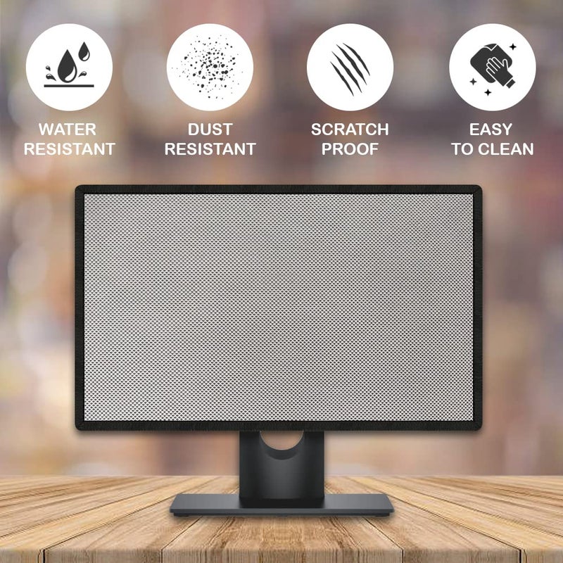 Cranique Polycarbonate Dust Proof LCD / LED Monitor Cover For 27" Dell | HP | LG | Lenovo | Samsung | Acer | Benq 27 Inch (Grey) - Image 2