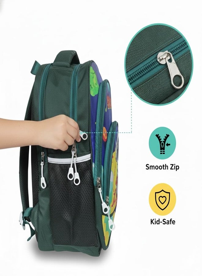 Stylbase 27L Kid School Backpack Bag for Girls and Boys | Ideal School Picnic travel & Travelling Bag |17Inches 4 Compartments, Water-Resistant Multipurpose for Kids (Royal Blue Space) - Image 5