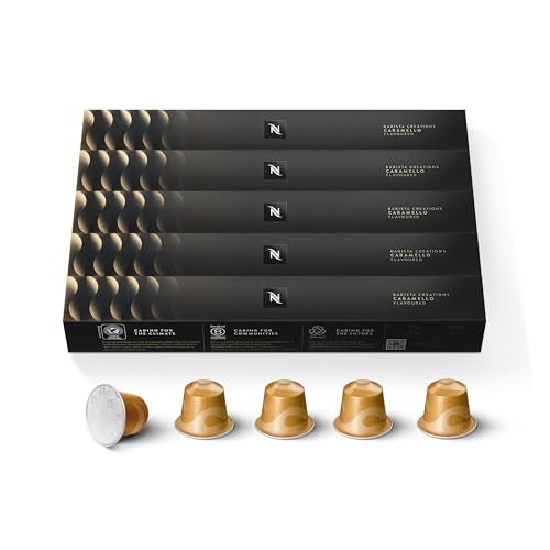 Nespresso Capsules Original Line Caramello Medium Roast Espresso Coffee 50 Count Espresso Coffee Pods - Image 1