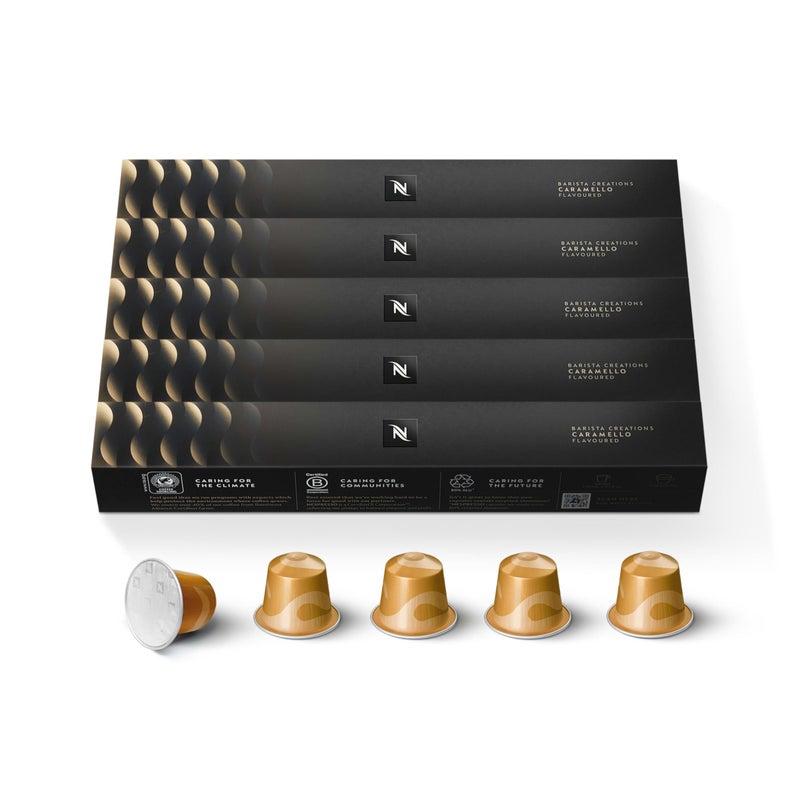 Nespresso Capsules Original Line Caramello Medium Roast Espresso Coffee 50 Count Espresso Coffee Pods - Image 2