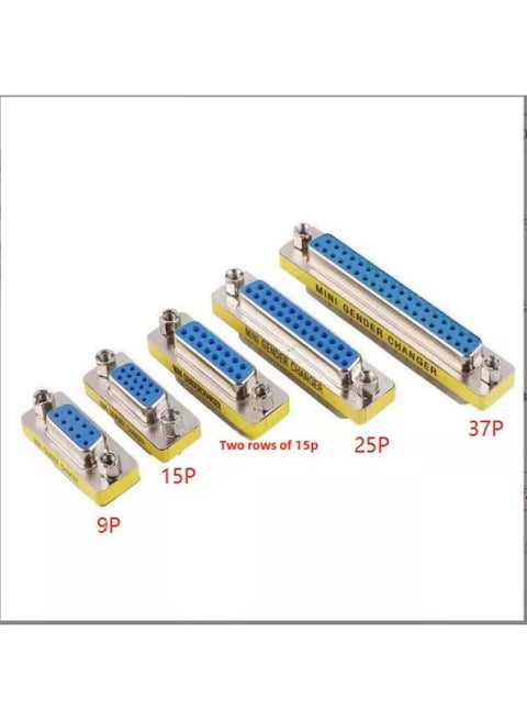 DB9 DB15 DB25 Pin Serial DP Conversion Head 232COM Conversion Head Public To Male Mother To Female-Color:DB37 Male To Female
