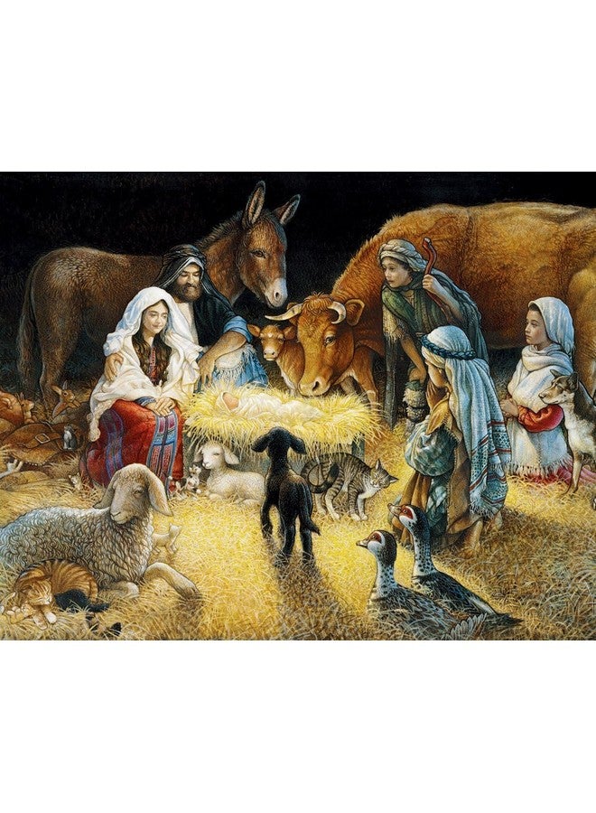 White Mountain O Night Divine Christmas Puzzles 1000 Pieces Jigsaw Puzzle for Adults and Family - Image 1