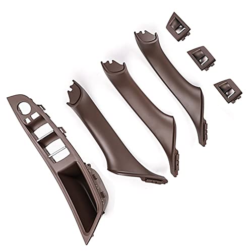 CHUANGHUI Car Door Handle Cover for BMW 5 Series F10 2011-2016 Interior Door Handles Replace Trim Cover 520i 528i 530i 535d 535i 550i (Mocha Brown) - Image 4