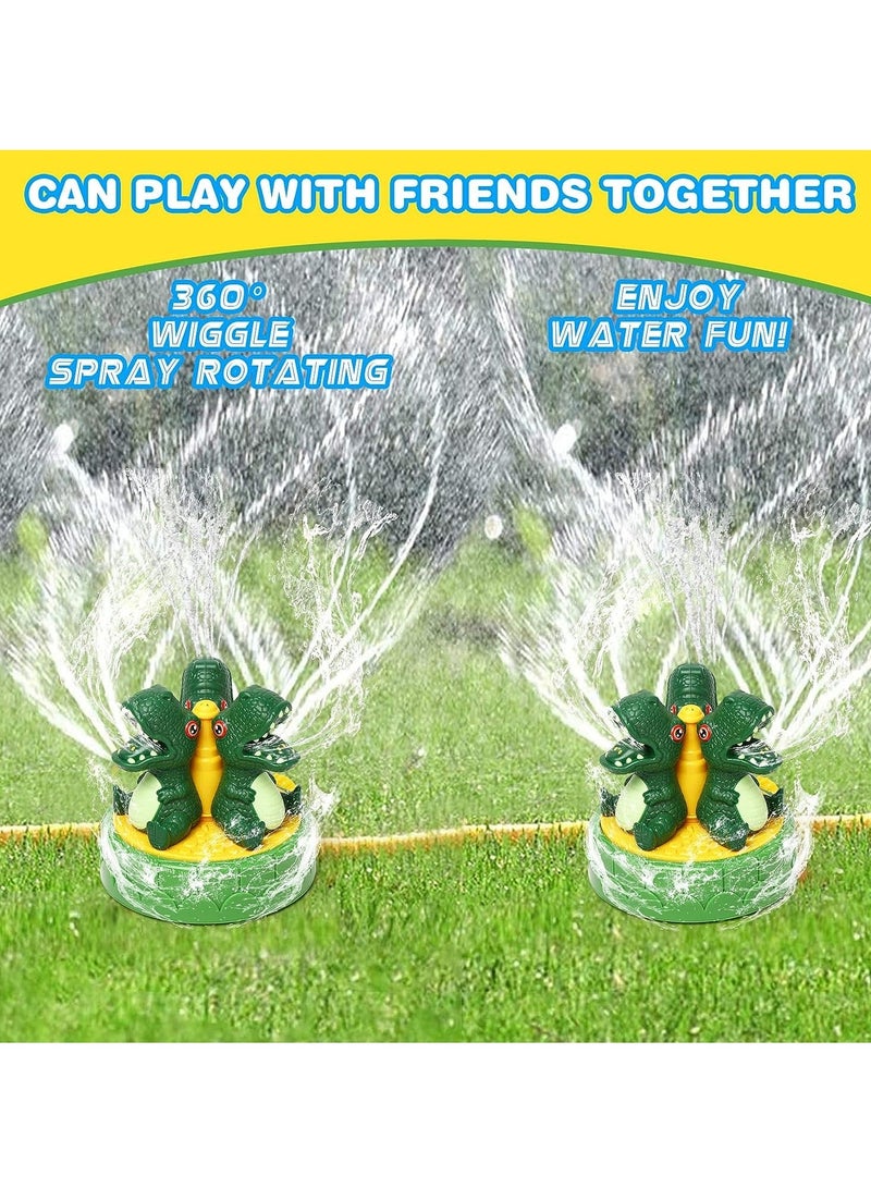 Dinosaur Water Spray Toy, Outdoor Sprinkler for Kids and Toddlers, Summer Outside Toys Backyard Games, Attaches to Garden Hose Splashing Fun Boys Girls Gift, 1 Pcs  - Image 2