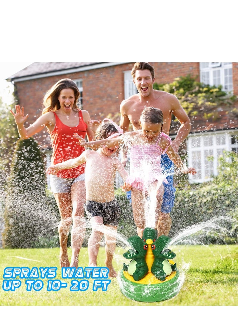 Dinosaur Water Spray Toy, Outdoor Sprinkler for Kids and Toddlers, Summer Outside Toys Backyard Games, Attaches to Garden Hose Splashing Fun Boys Girls Gift, 1 Pcs  - Image 3