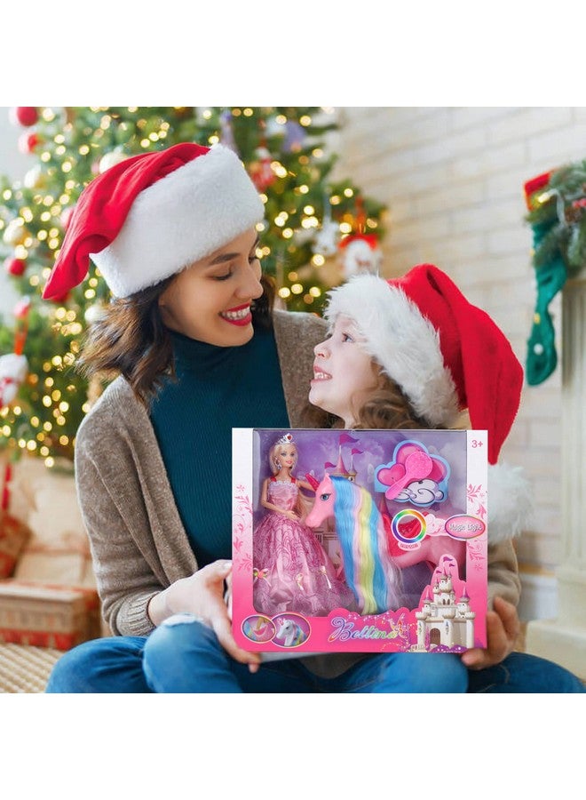 Bettina Magical Light Unicorn Princess Dolls Set, Unicorn Toys For Girls, Horse Toys With Mane And Tail, Princess Toys, Unicorn Gifts For Girls - Image 4