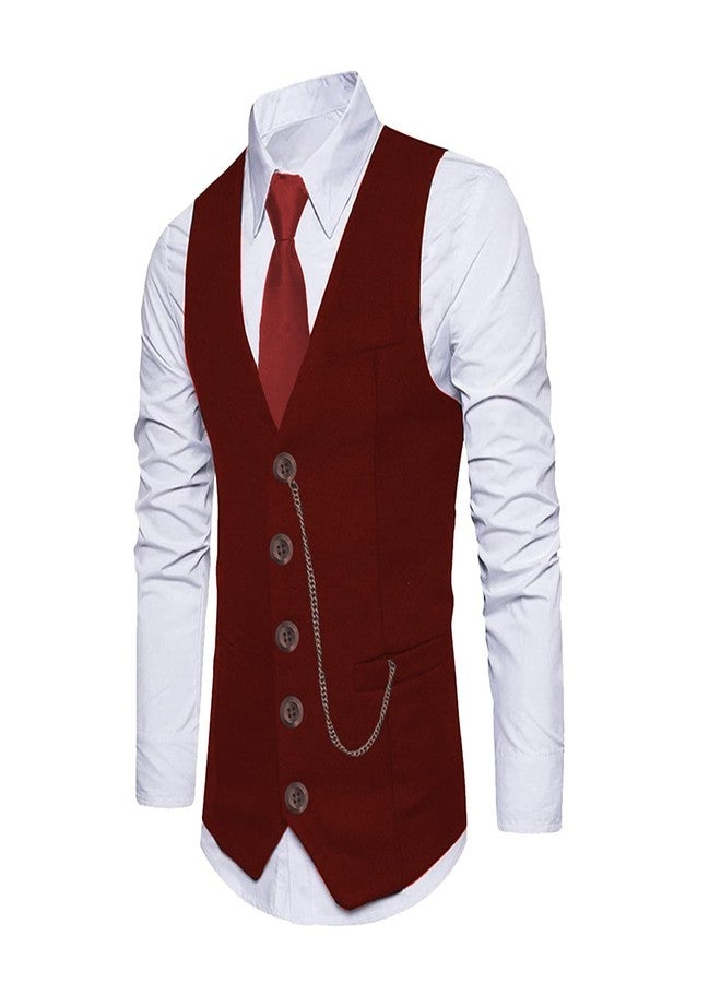 EFORLED Halloween 1920s Mens Costume 2025,Gatsby Gangster Vest,Vintage Pocket Watch,Pre Tied Bow Tie,Tie, Cbdvest-mmbdhat, XXL - Image 3