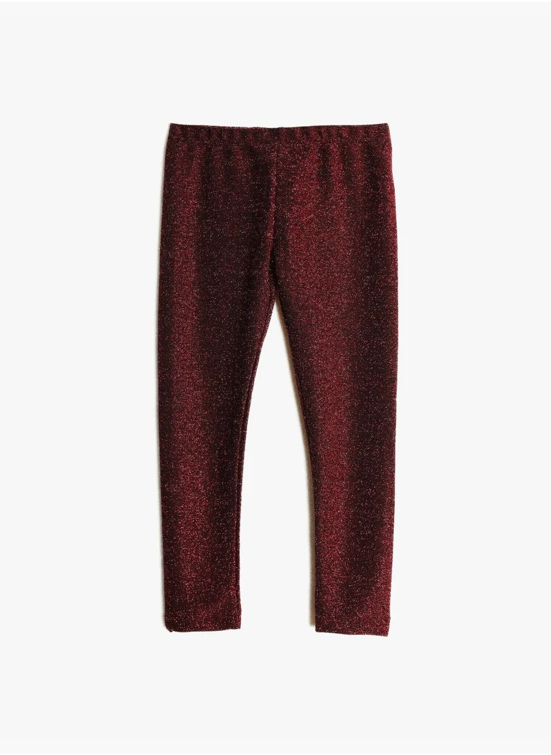 KOTON Shimmer Detail Leggings