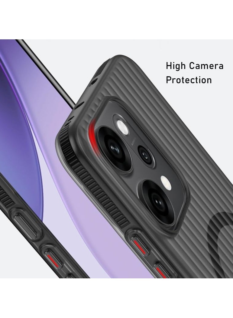 General Frosted Case Compatible OPPO Reno 14 Pro 5G, Built-in Magnetic Attraction, Built-in Airbags in Four Corners, OPPO Reno 14 Pro Shock and Drop Protection Case  - Image 4