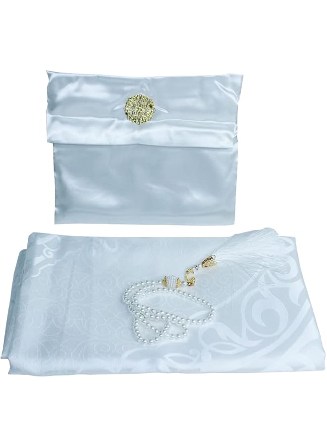 erorex Islamic Prayer Mat Set High Quality Rug And Decorative Rosary With Beautifull Pouch Ideal For Home Traveling At Office At Work For Ramadan Eid Etc Best Gift Idea Prayer Carpet Tasbih And Bag  - Image 5