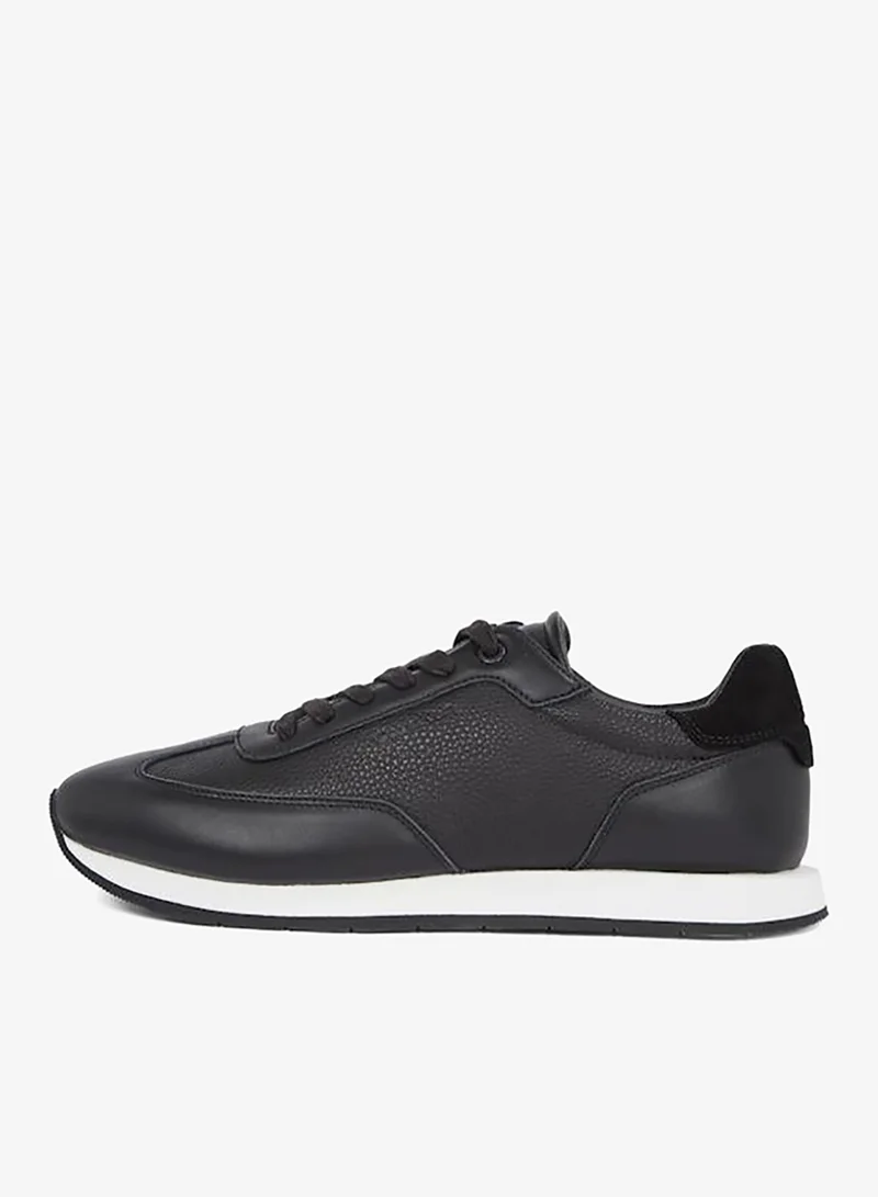 CALVIN KLEIN Low Lace Up Leather Trainers
