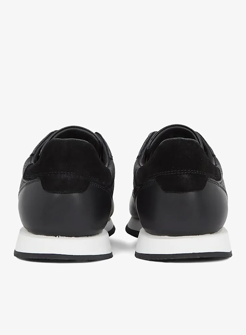 CALVIN KLEIN Low Lace Up Leather Trainers
