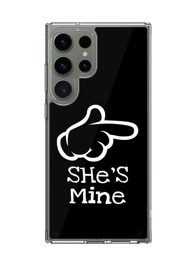 Stylizedd Classic Clear Case for Samsung Galaxy S23 Ultra , Hybrid Soft  Thin Transparent Cover [ Designed for Samsung Galaxy S23 Ultra ] - She's mine - Image 1
