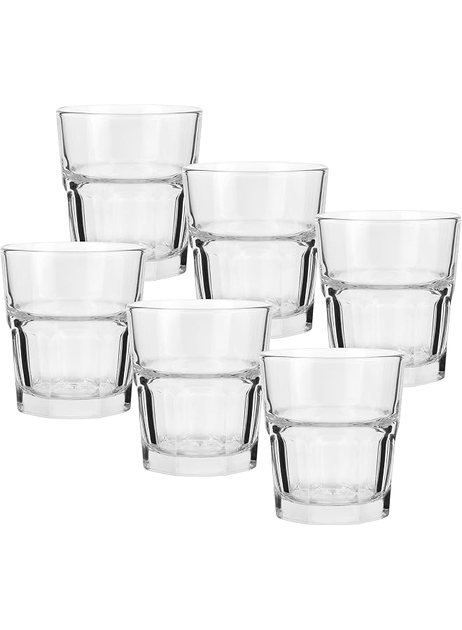 S-TOP Centra Rock (Whiskey/Whisky) Glass, Pack Of 6, Clear, 300 ml, P01960 - Image 1