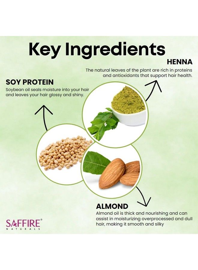 SAFFIRE Naturals Henna And Soy Protein Deep Root Nourishing Shampoo (250Ml) - Image 4
