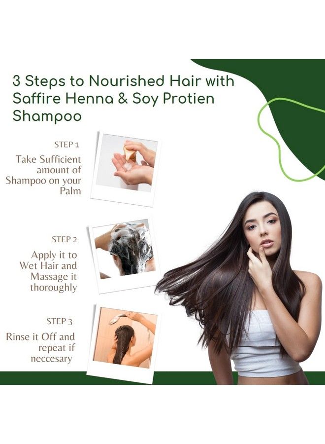 SAFFIRE Naturals Henna And Soy Protein Deep Root Nourishing Shampoo (250Ml) - Image 5