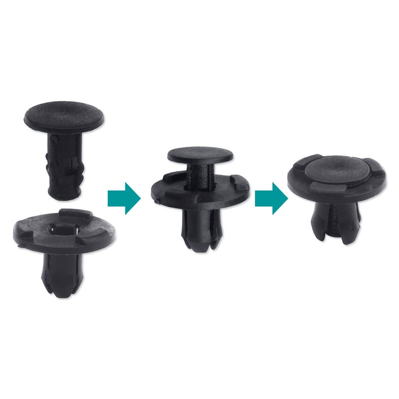 Lantee 50 Pcs Cowl Bumper Fender Liner Push Clips 01553-05323 Fit for Nissan Sentra Rogue Murano Maxima Frontier Armada Altima 350Z Versa Pathfinder, Fit for Infiniti G25 G35 G37 FX35 FX45 FX50, EX35 - Image 5