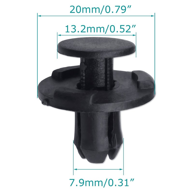 Lantee 50 Pcs Cowl Bumper Fender Liner Push Clips 01553-05323 Fit for Nissan Sentra Rogue Murano Maxima Frontier Armada Altima 350Z Versa Pathfinder, Fit for Infiniti G25 G35 G37 FX35 FX45 FX50, EX35 - Image 3