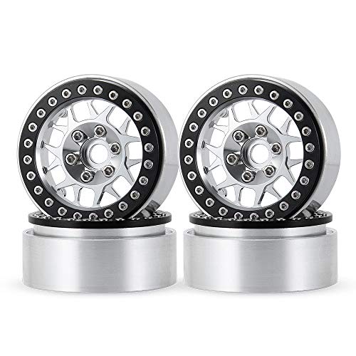 RCLIONS Aluminum Metal 19 Beadlock Wheels Rims for 110th RC Crawler Car Upgrade Parts Axial SCX10 SCX10II TRX4 Gen8 Gen74PCS - Image 1