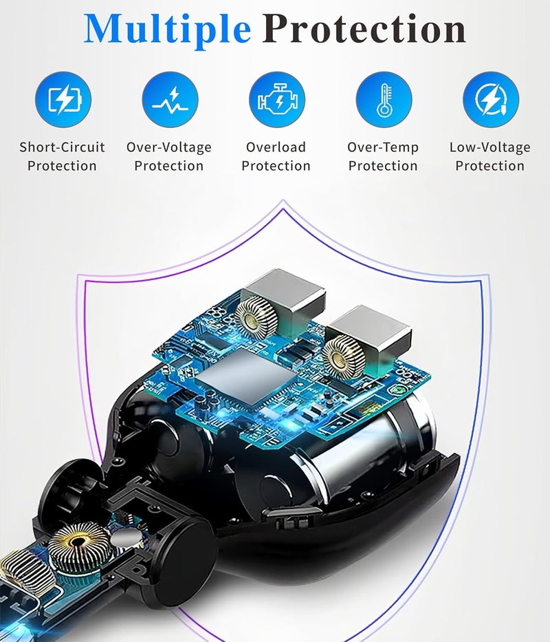 YIMI Car Cigarette Lighter Adapter, 120W 2 Socket Cigarette Lighter Splitter with LED Voltmeter, 18W QC & 30W USB C Fast Charging Ports, 12V Car Plug Splitter Phone Charger with Multi Power Outlet, TR-22P - Image 5