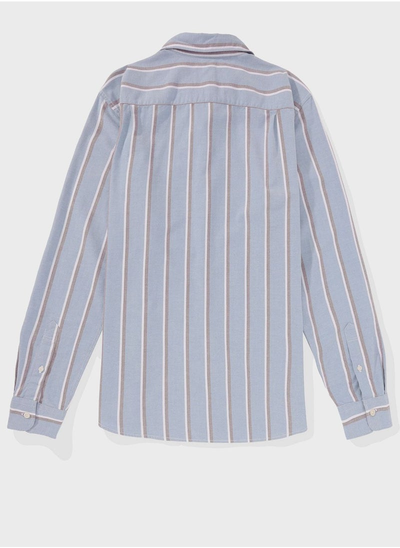 American Eagle - Striped Regular Fit Shirt - Image 1