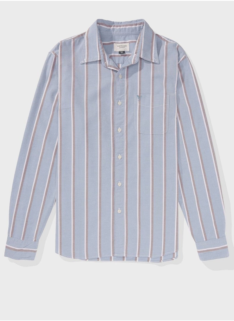American Eagle - Striped Regular Fit Shirt - Image 1