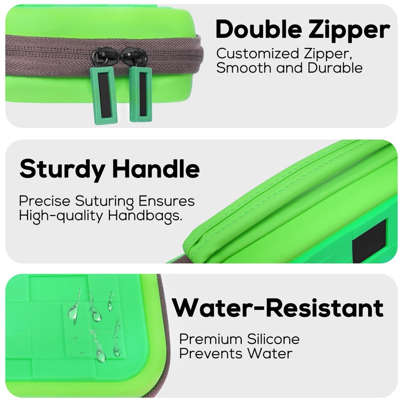 TIKOdirect Carrying Case Accessories for Switch(Original Model) 2017, Portable Travel Case with Soft Protective Cover, Screen Protectors and Thumb Grip caps, Green - Image 5