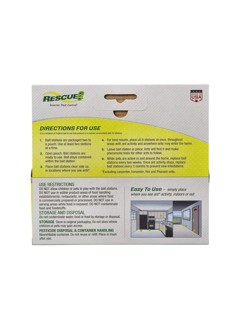 RESCUE 6 Bait Stations Ant Trap killer  - Image 3