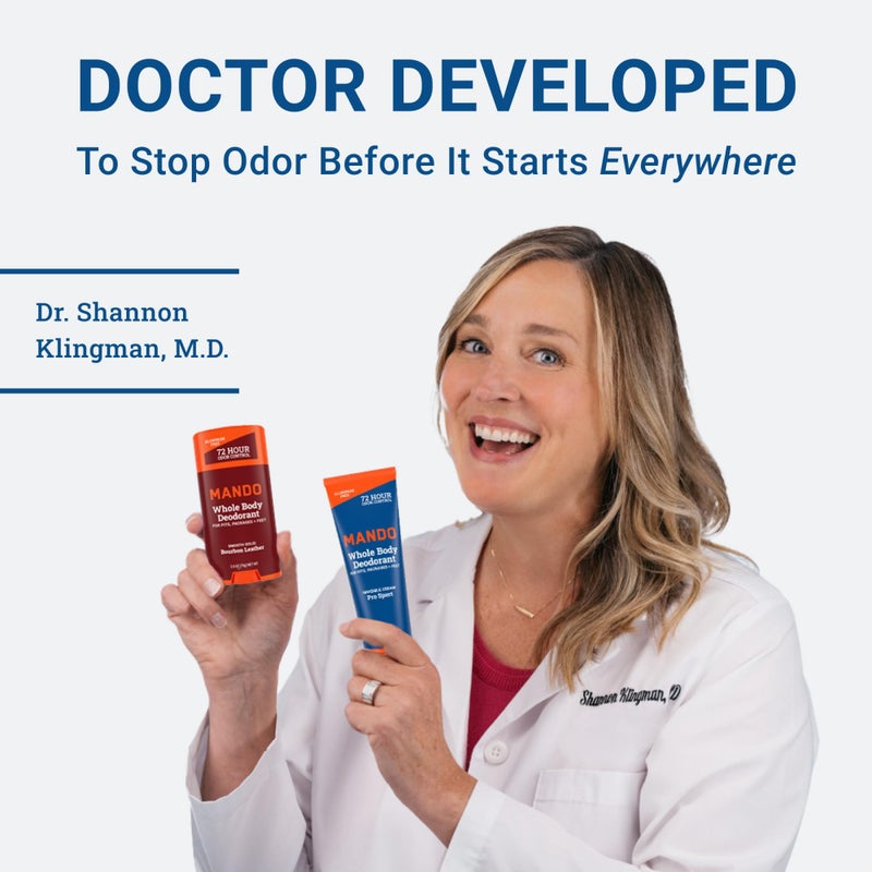Mando مندو مزيل عرق للجسم بالكامل للرجال - كريم غير مرئي - تحكم في الرائحة لمدة 72 ساعة - خالي من الألمنيوم، خالي من بيكربونات الصوديوم، آمن للبشرة - أنبوب 3 أونصات (عبوة من 2) - برو سبورت وجبل فوجي - Image 5
