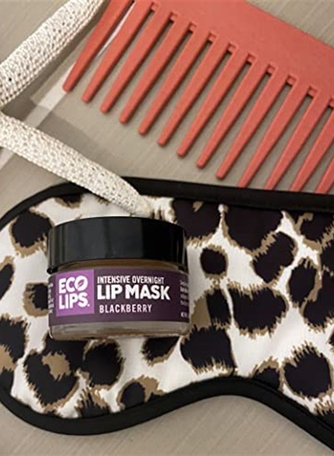 Eco Lips Blackberry Intensive Overnight Lip Mask 2-pack (0.39 oz.)- Repair & Restore Dry, Cracked, Chapped Lips Overnight - 100% USDA Organic Lip Care Treatment, Cruelty Free, Made in the USA - Image 1