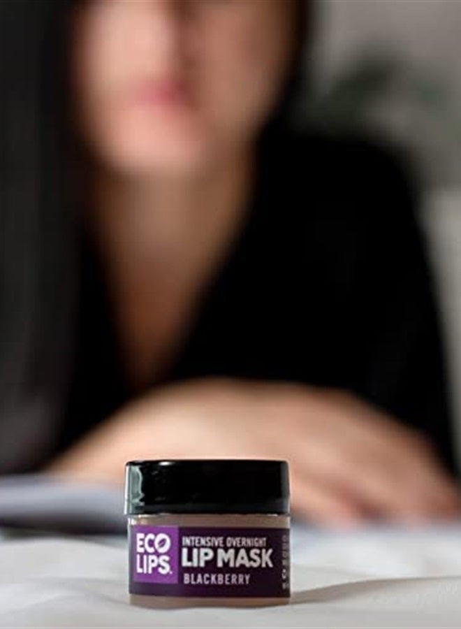 Eco Lips Blackberry Intensive Overnight Lip Mask 2-pack (0.39 oz.)- Repair & Restore Dry, Cracked, Chapped Lips Overnight - 100% USDA Organic Lip Care Treatment, Cruelty Free, Made in the USA - Image 2