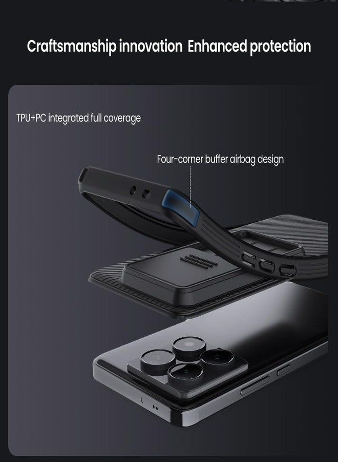 جراب WVOZWWO لهاتف Xiaomi Mi 14T Pro، غطاء Mi 14T Pro، جراب نحيف وواقي مع واقي للكاميرا، مصنوع من البولي كربونات الصلب والبولي يوريثين الحراري، جراب هاتف فائق النحافة ومضاد للخدش لهاتف Xiaomi 14T Pro (أسود 14T Pro) - Image 5
