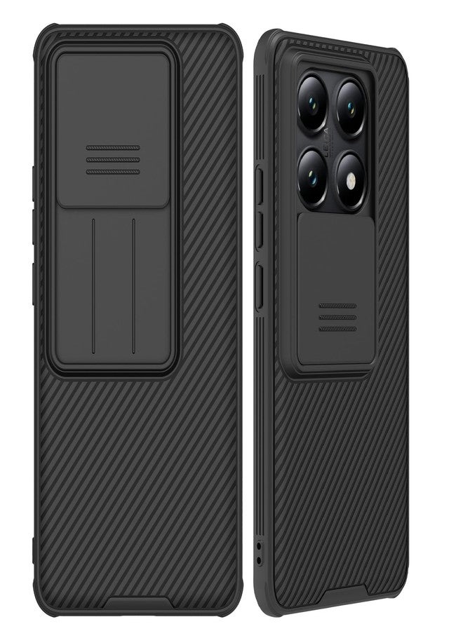 جراب WVOZWWO لهاتف Xiaomi Mi 14T Pro، غطاء Mi 14T Pro، جراب نحيف وواقي مع واقي للكاميرا، مصنوع من البولي كربونات الصلب والبولي يوريثين الحراري، جراب هاتف فائق النحافة ومضاد للخدش لهاتف Xiaomi 14T Pro (أسود 14T Pro) - Image 1