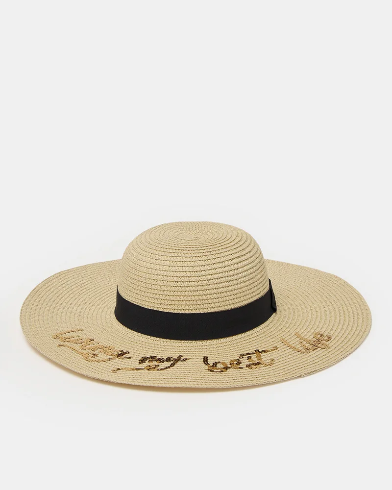 REDTAG Women White Paper Hat