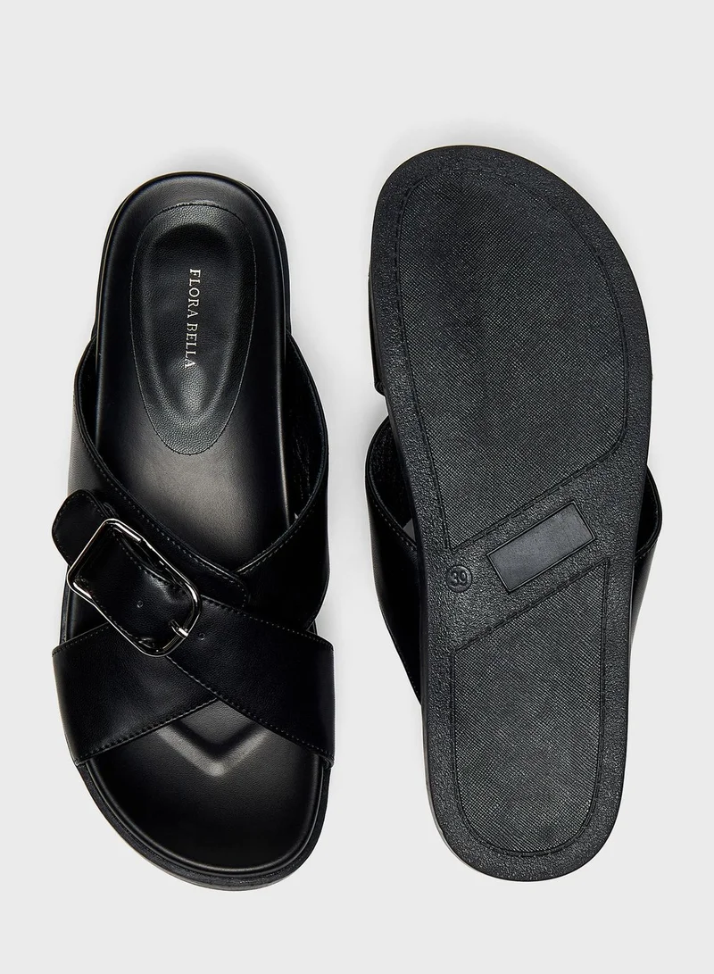 shoexpress X Strap Flat Sandals