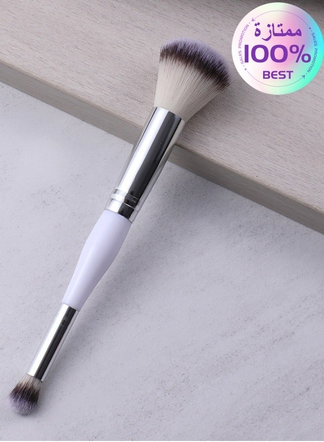 Generic Double Ended Makeup Brushes, Flawless Round Brush for Foundation and Concealer, Double Ended Makeup Brush for Blending Powder,  - Image 1