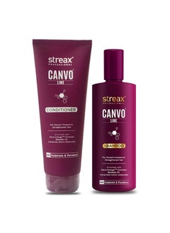 Streax PROFESSIONAL canvoline Shampoo & Conditioner combo (300ml | 240 ml)  - Image 1