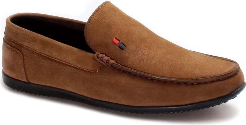 Fast Step Genuine Leather Orthopedic Tobacco Nubuck Men's Casual Shoes 815ma1502