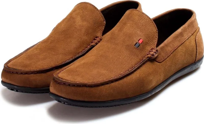 Fast Step Genuine Leather Orthopedic Tobacco Nubuck Men's Casual Shoes 815ma1502