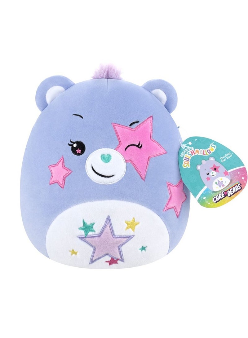 Squishmallows Care Bears Dazzling Star Bear Plush Toy â€“ 25 cm Soft Collectible Stuffed Animal - Image 1