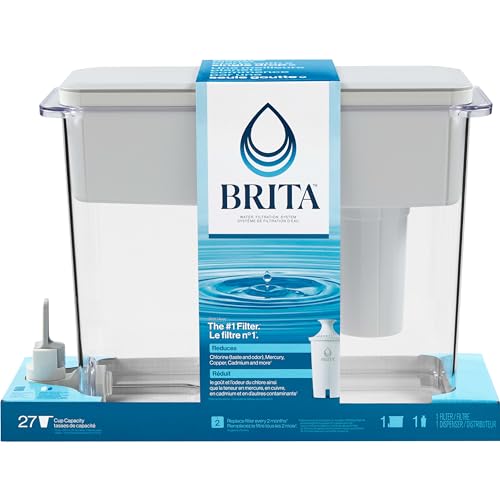 Brita UltraMax Large Water Dispenser With Standard Filter, BPA-Free, Replaces 1,800 Plastic Water Bottles a Year, Lasts Two Months or 40 Gallons, Includes 1 Filter, Kitchen Accessories, Large - 27-Cup - Image 2